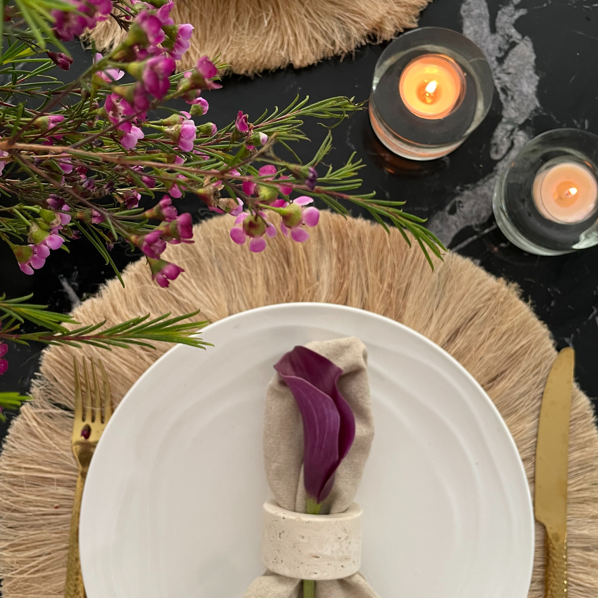 Natural Waves Porcelain Dinnerware Set – Elegant 12-Piece Set for 4 | White, Scratch-Resistant & Oven Safe | By Pots & Patterns