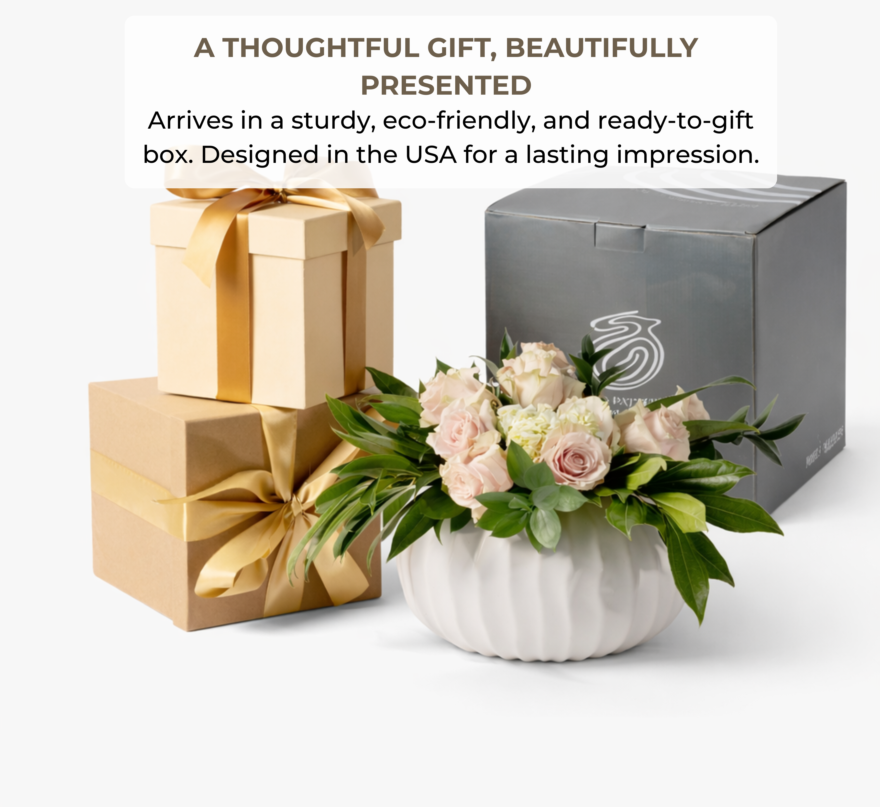 Natural Waves Porcelain Vase – White Matte Finish