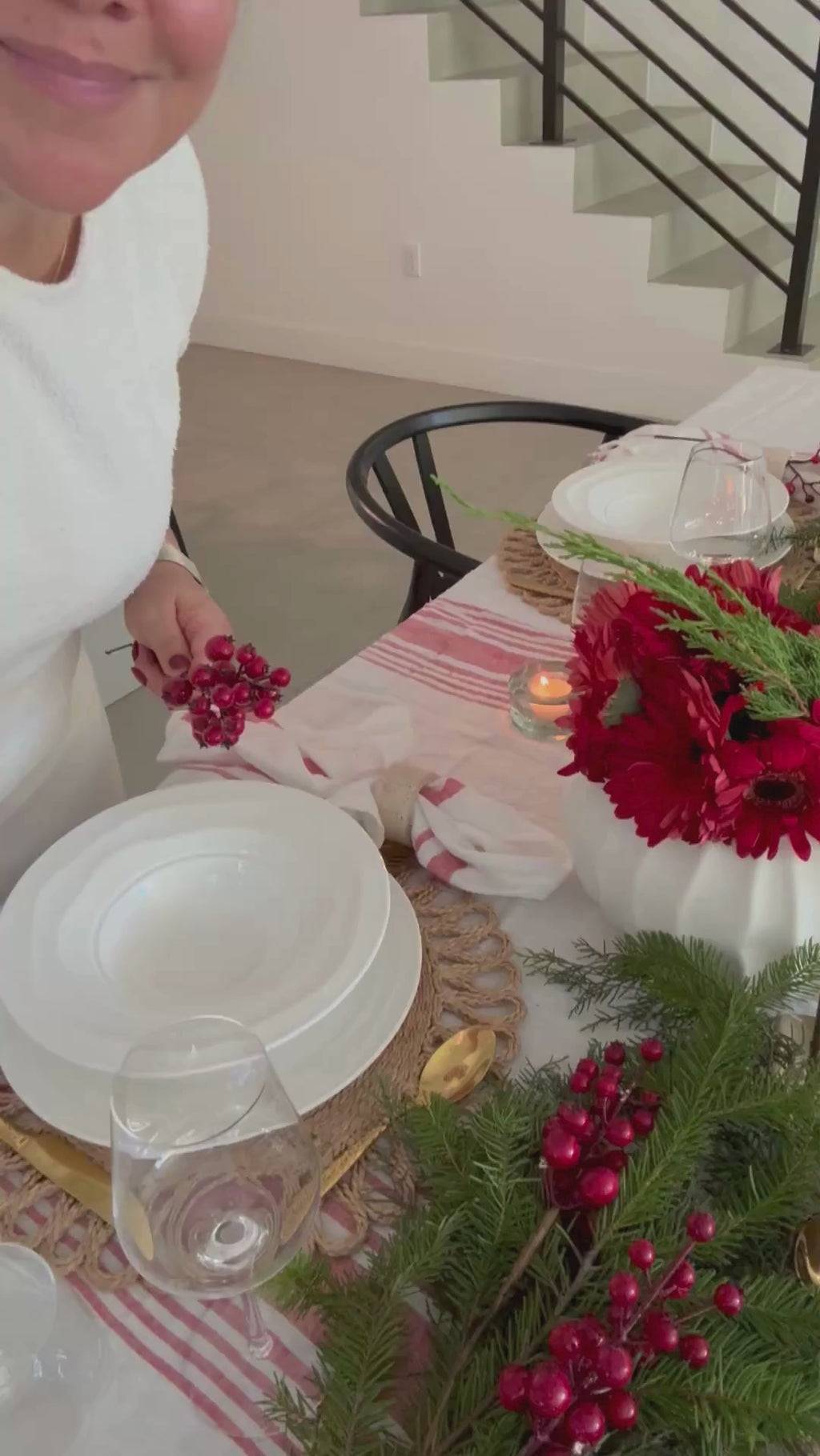 Natural Waves Porcelain Dinnerware Set – Elegant 12-Piece Set for 4 | White, Scratch-Resistant & Oven Safe | By Pots & Patterns